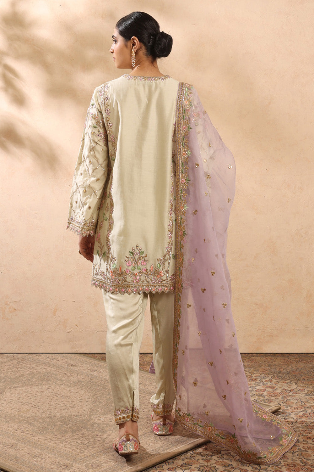 Mint & Lavender Kurta Salwar Set