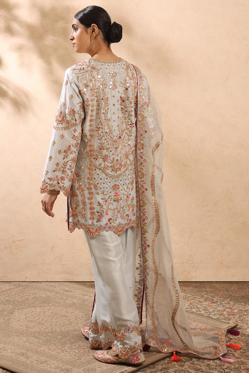 Ice Blue Kurta Pant Set