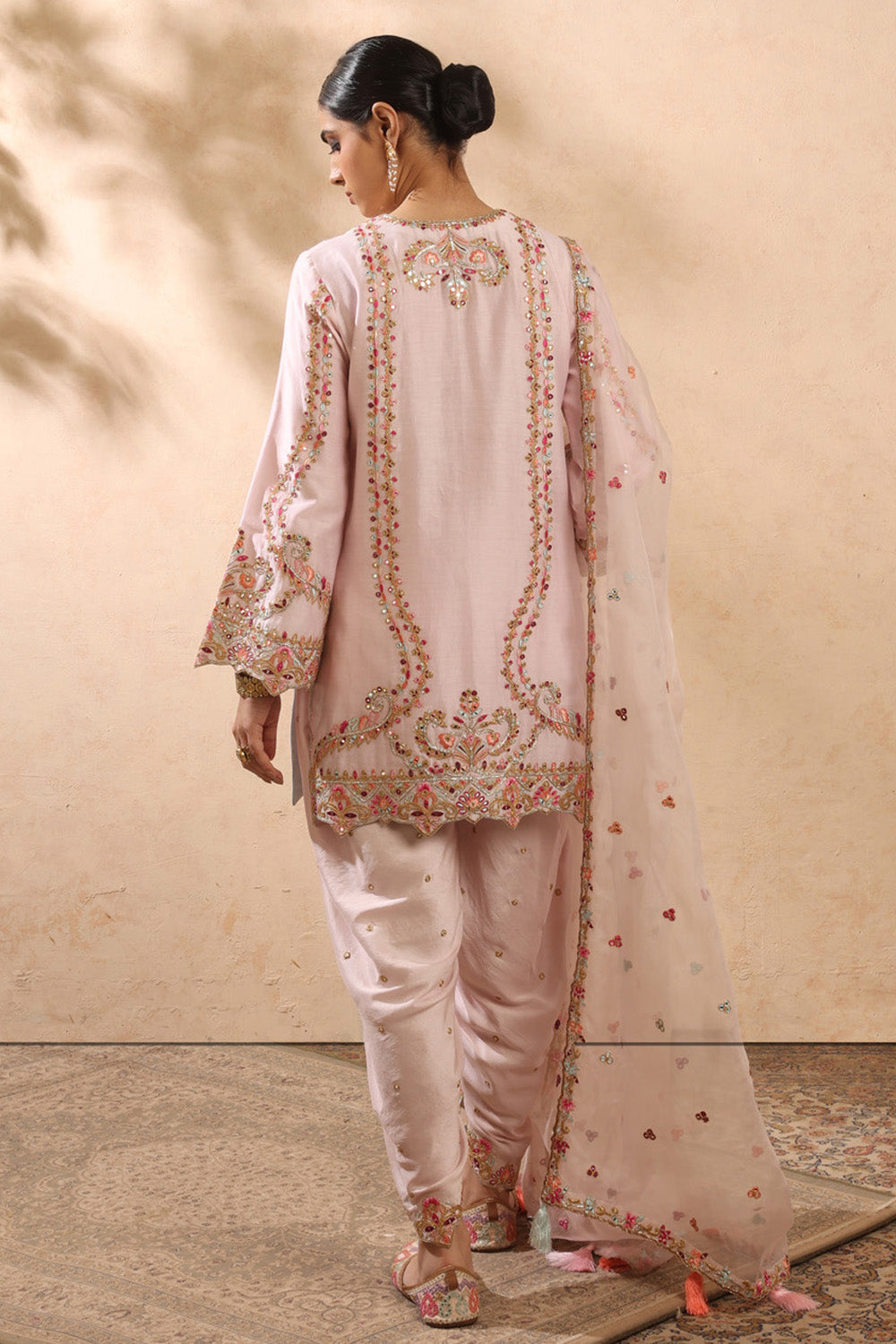 Light Pink Dhoti Set