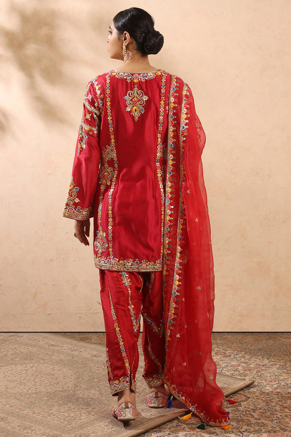 Red Kurta Salwar Set