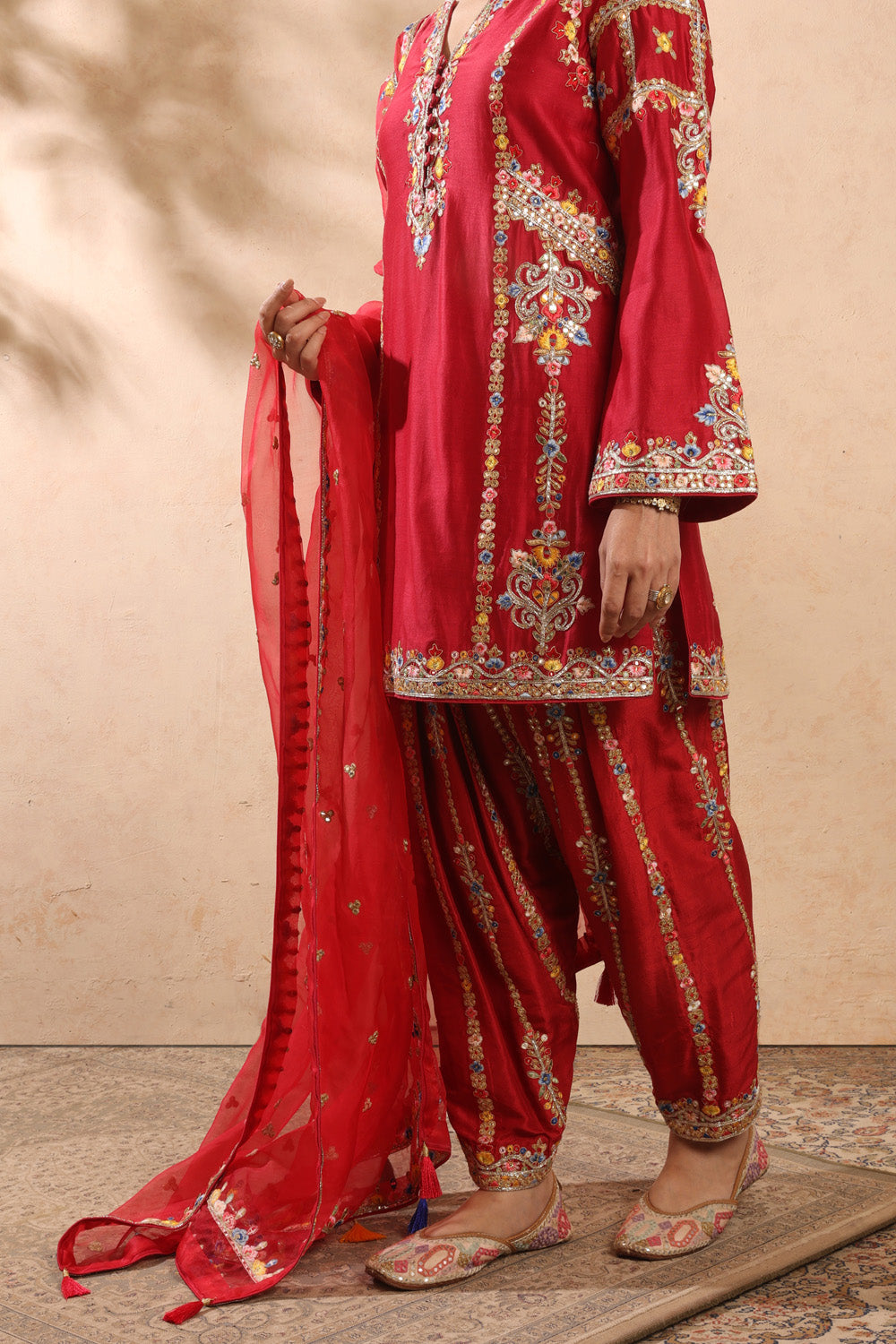 Red Kurta Salwar Set