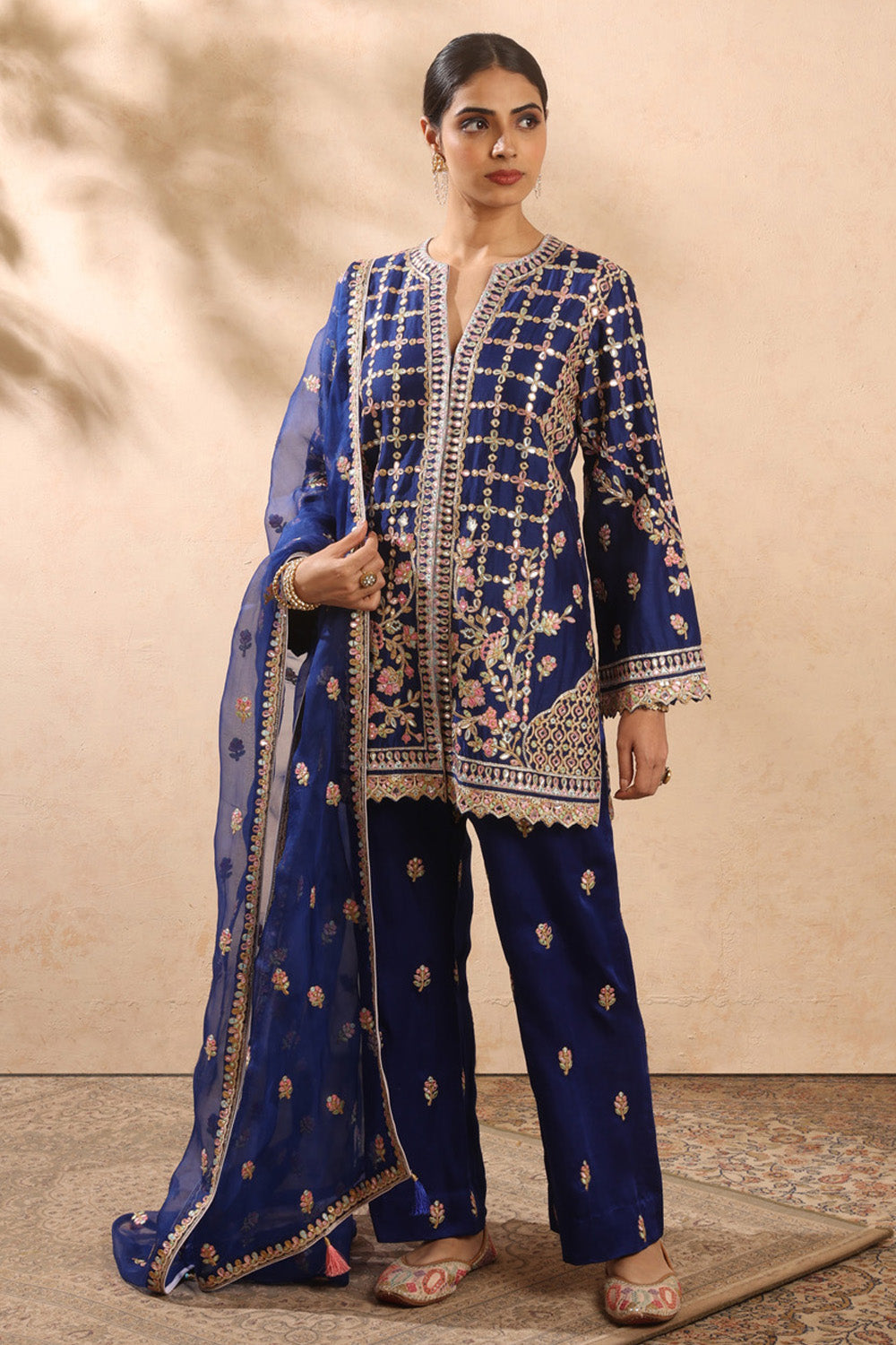 Royal Blue Kurta Pant Set