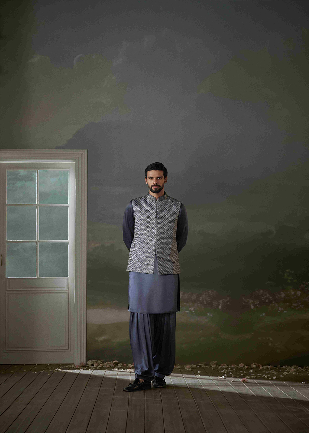 Bundi Jacket Kurta Salwar Set