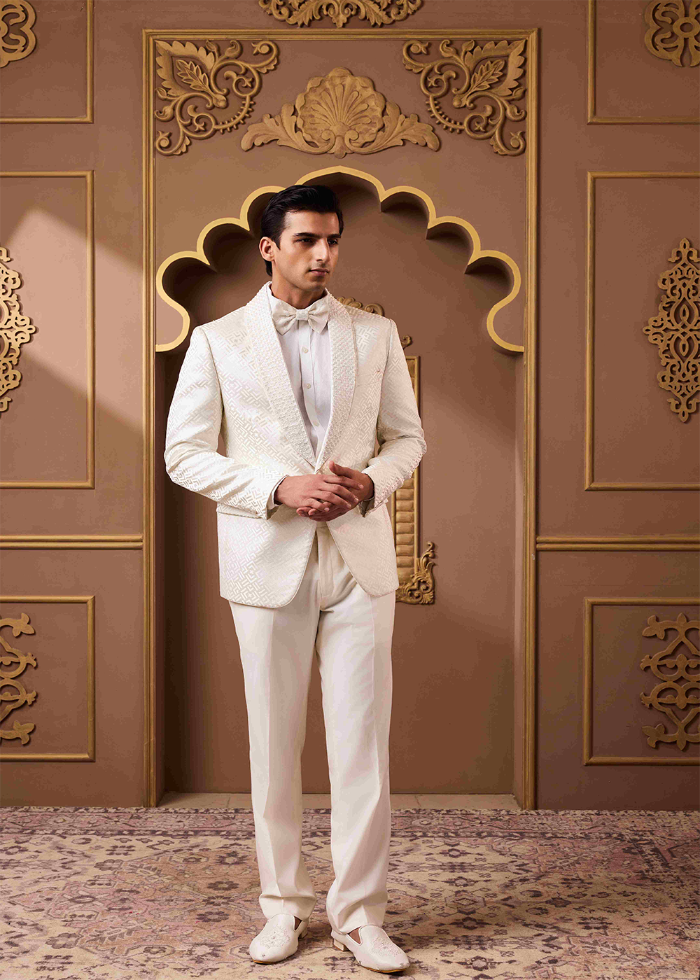 Ivory Tuxedo Jacket and Pant