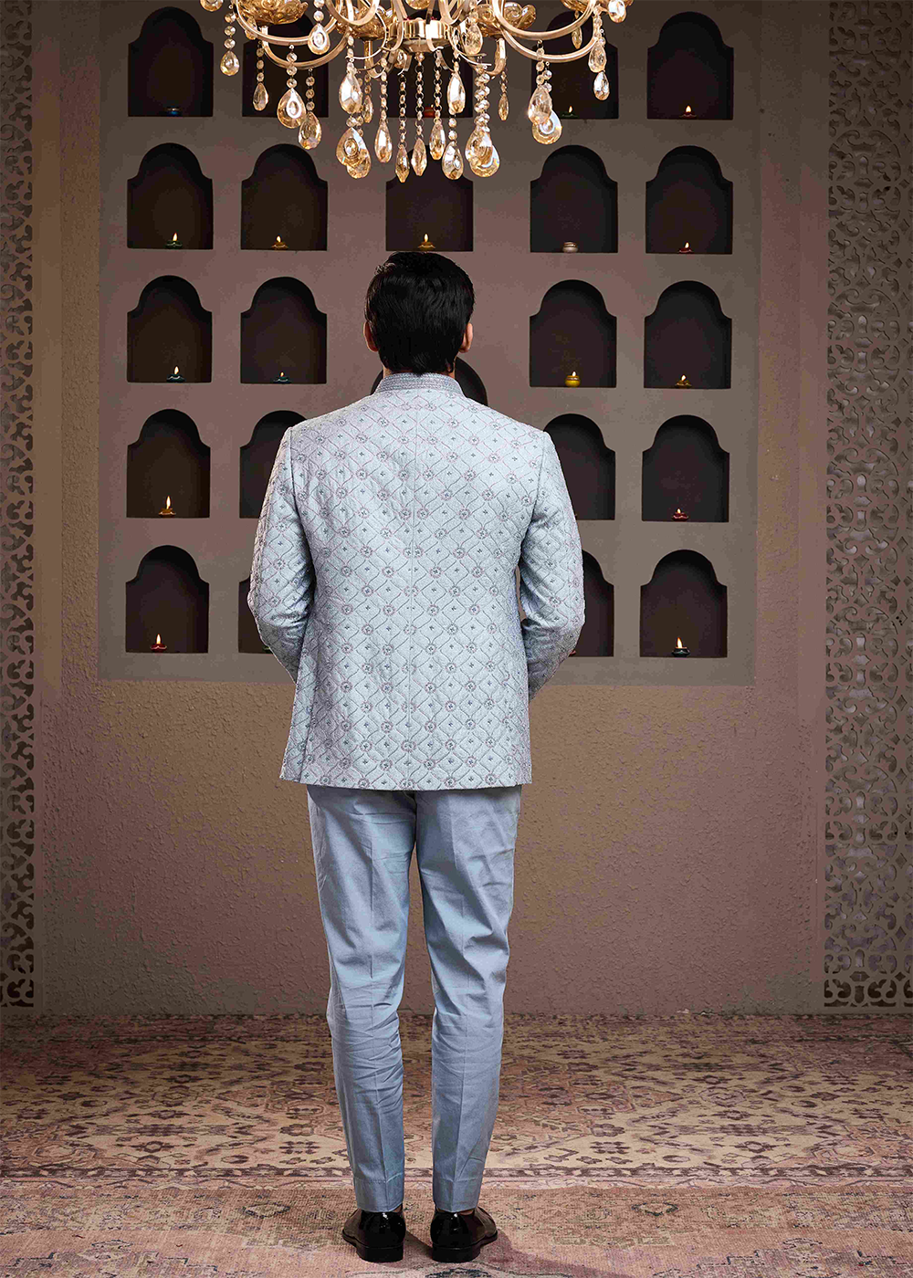 Skyblue Jodhpuri Coat Pant