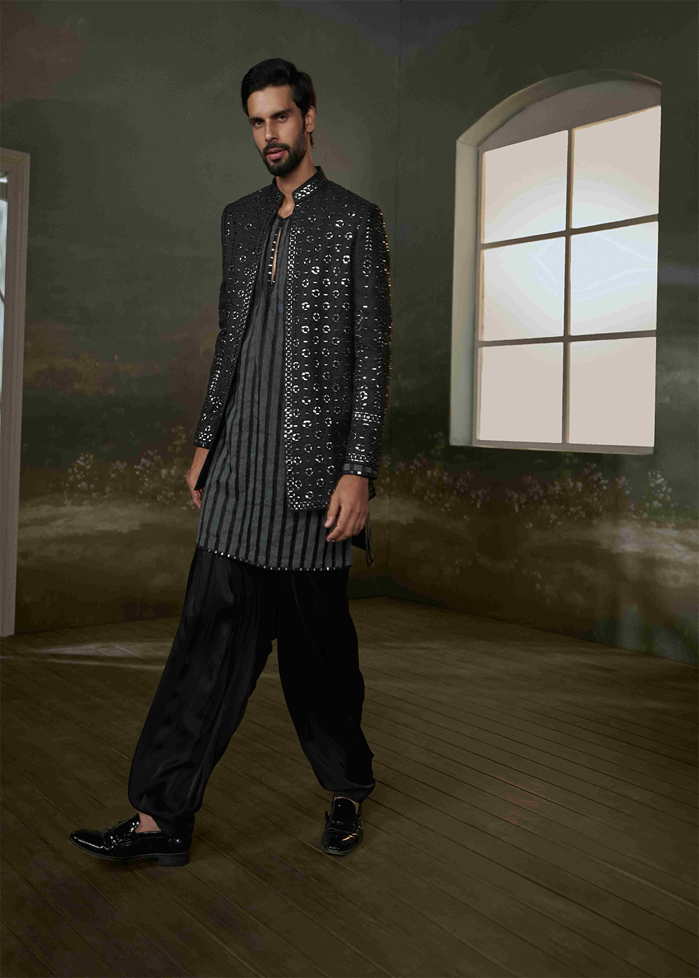 Jacket Kurta Salwar Set