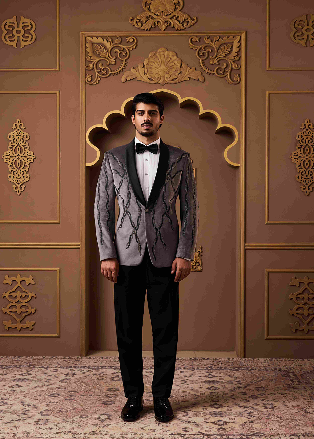 Grey Tuxedo Jacket and Pant