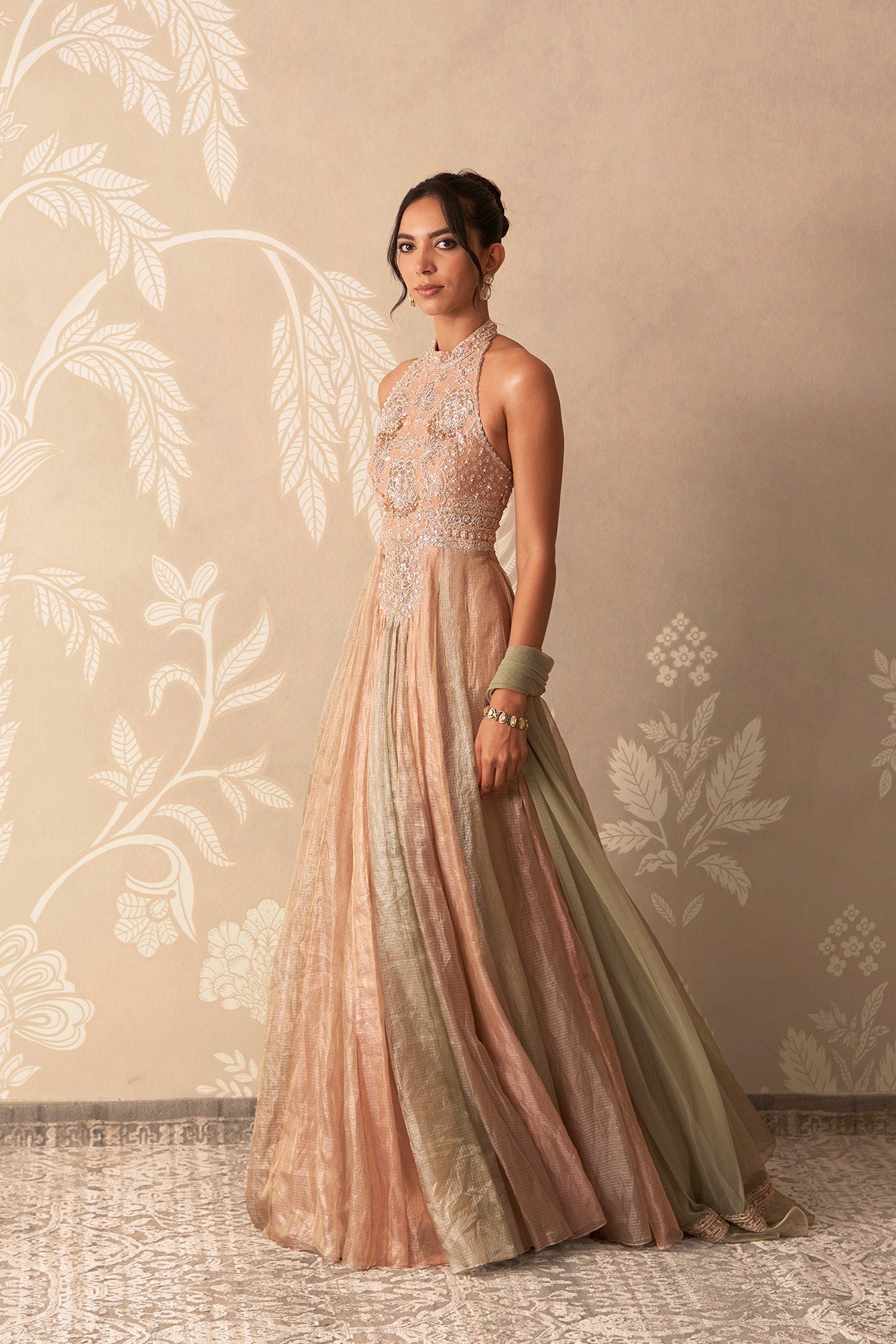 Leher Anarkali Set
