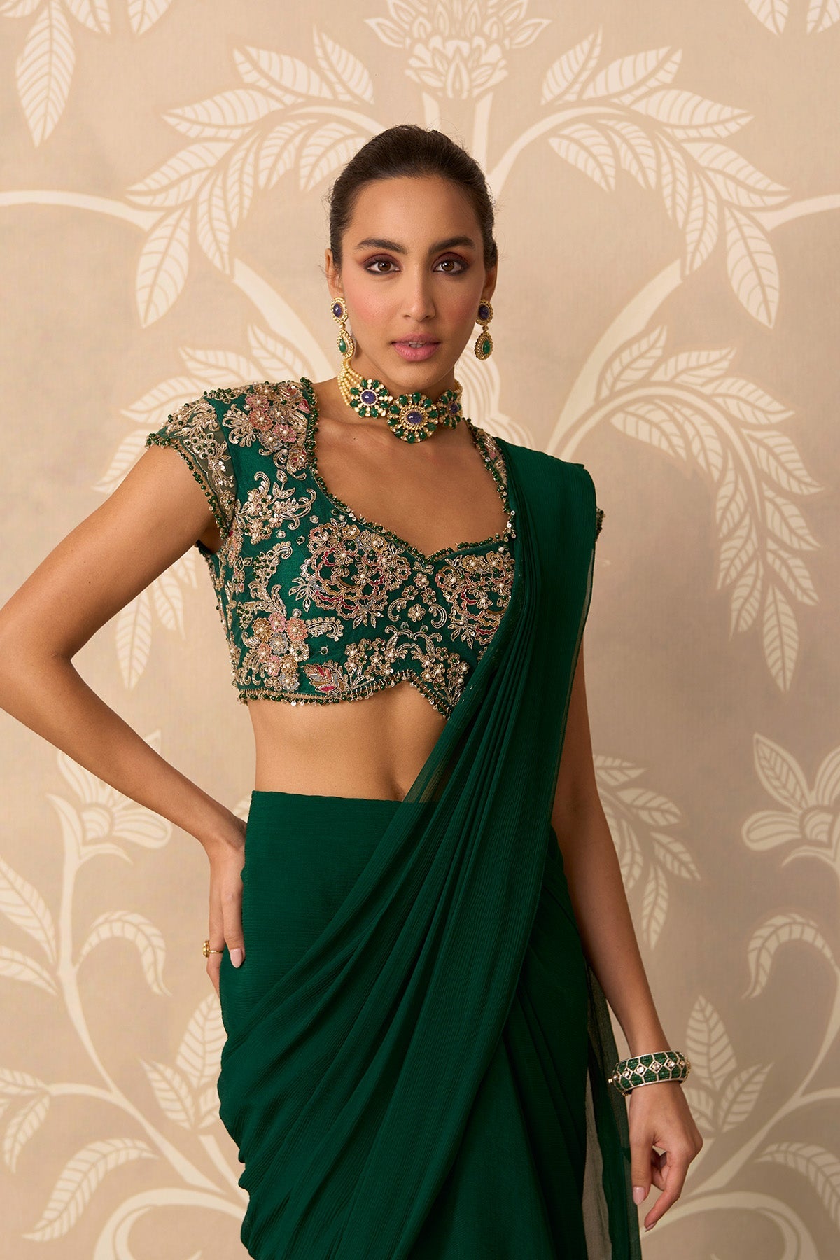 Twined saree set