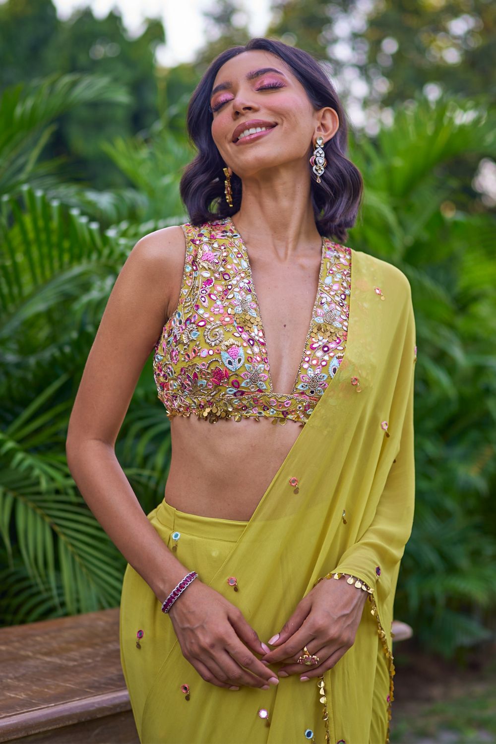 Yellow Saree Set