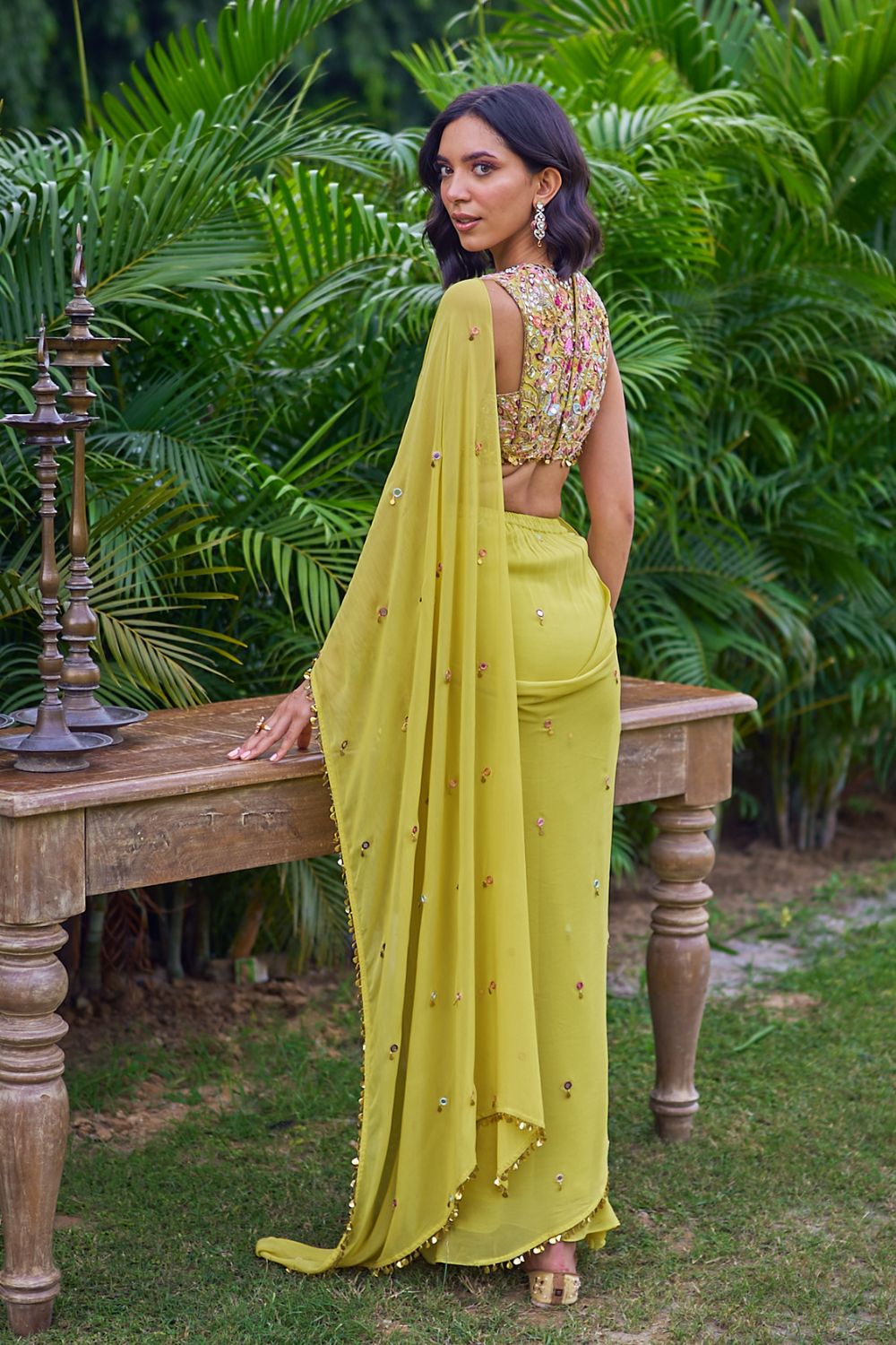 Yellow Saree Set