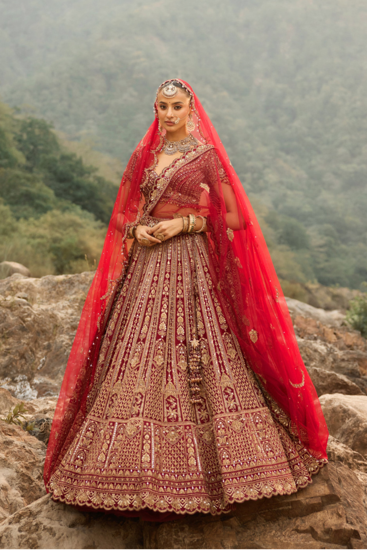Ruby Heirloom Lehenga