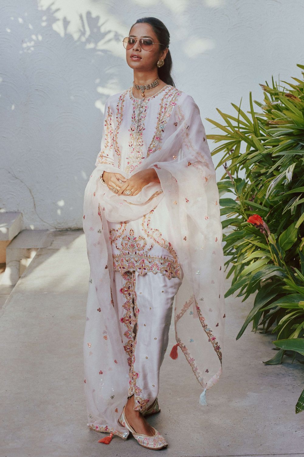 Light Pink Dhoti Set