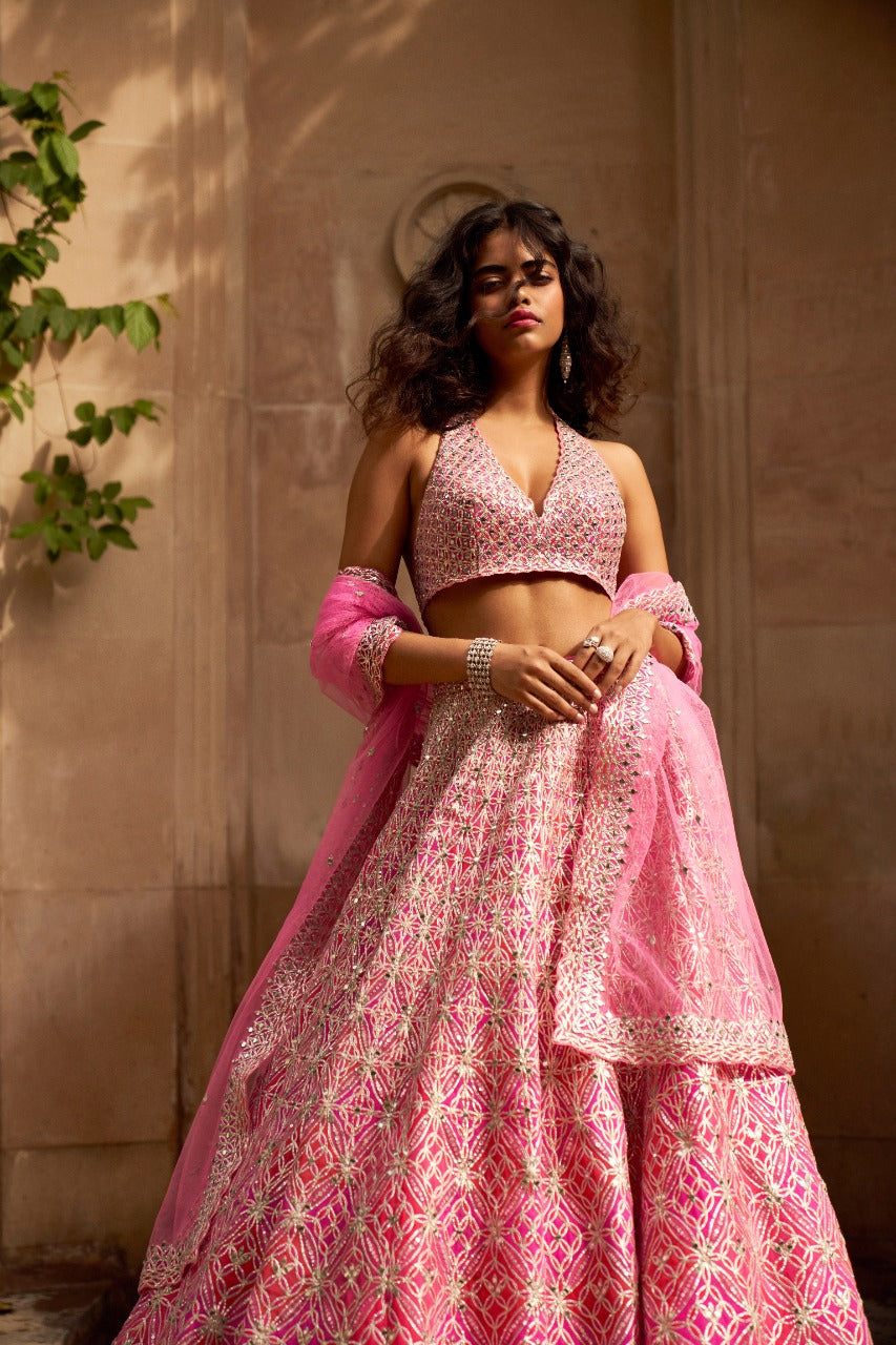 Fuchsia Lehenga Set