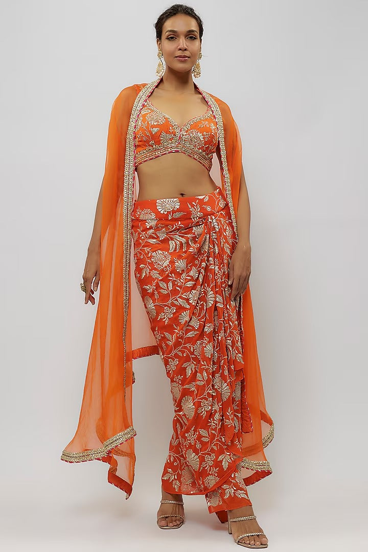 Golconda Alia Wrap Skirt Set