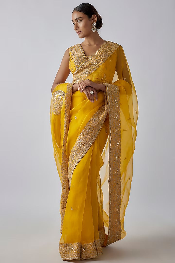 Golconda Maahi Organza Saree Set