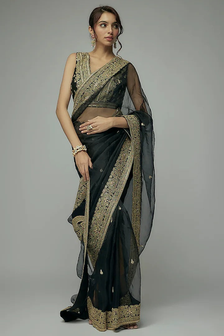 Golconda Maahi Organza Saree Set