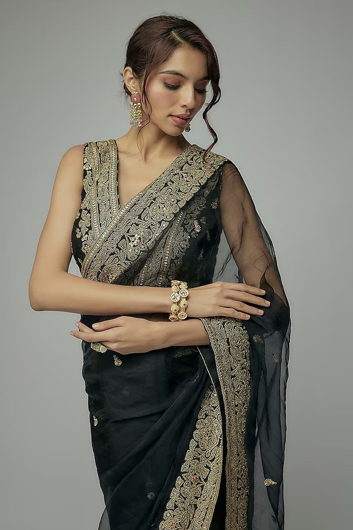 Golconda Maahi Organza Saree Set