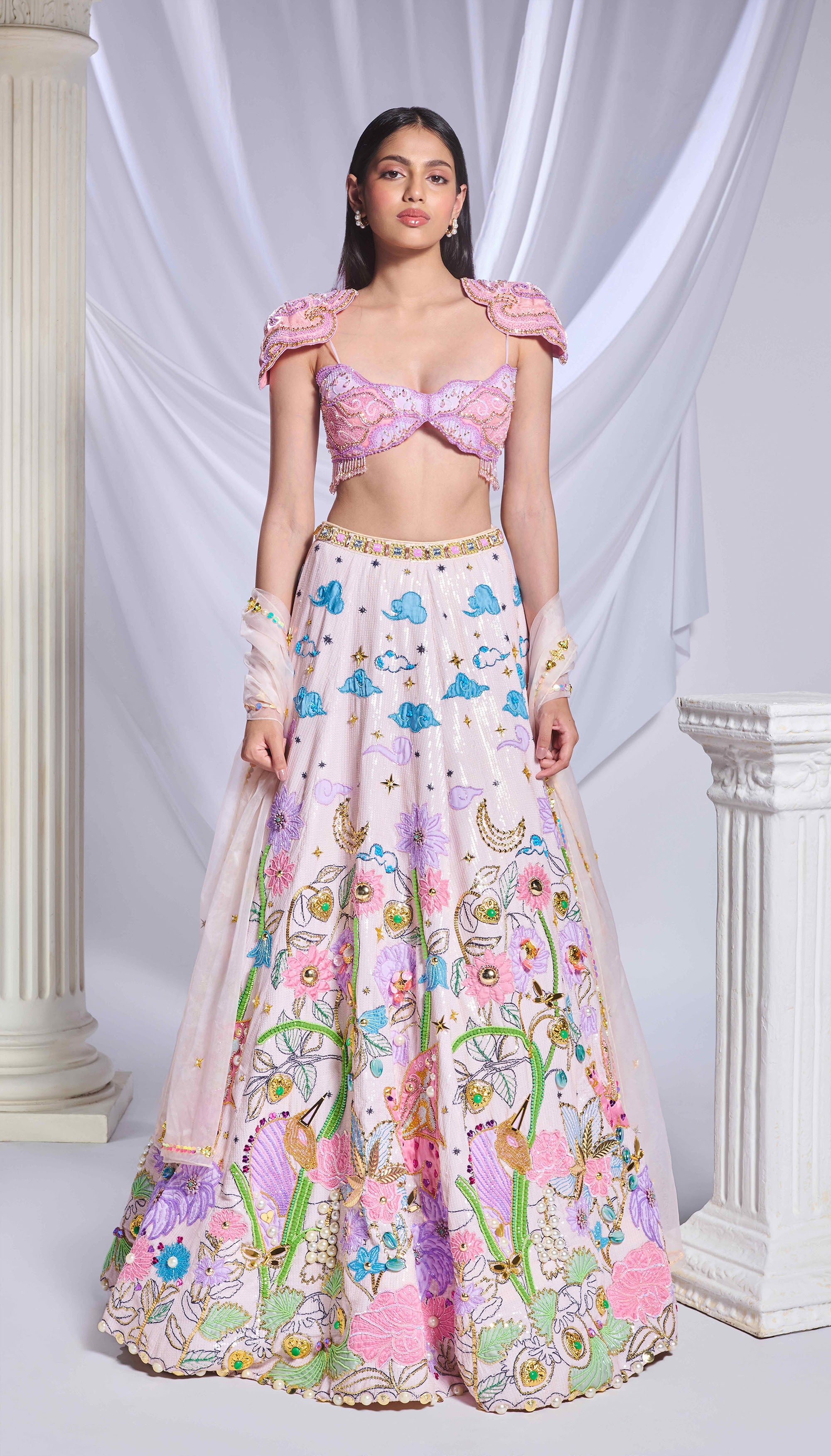 Whimsical wonderland lehenga set