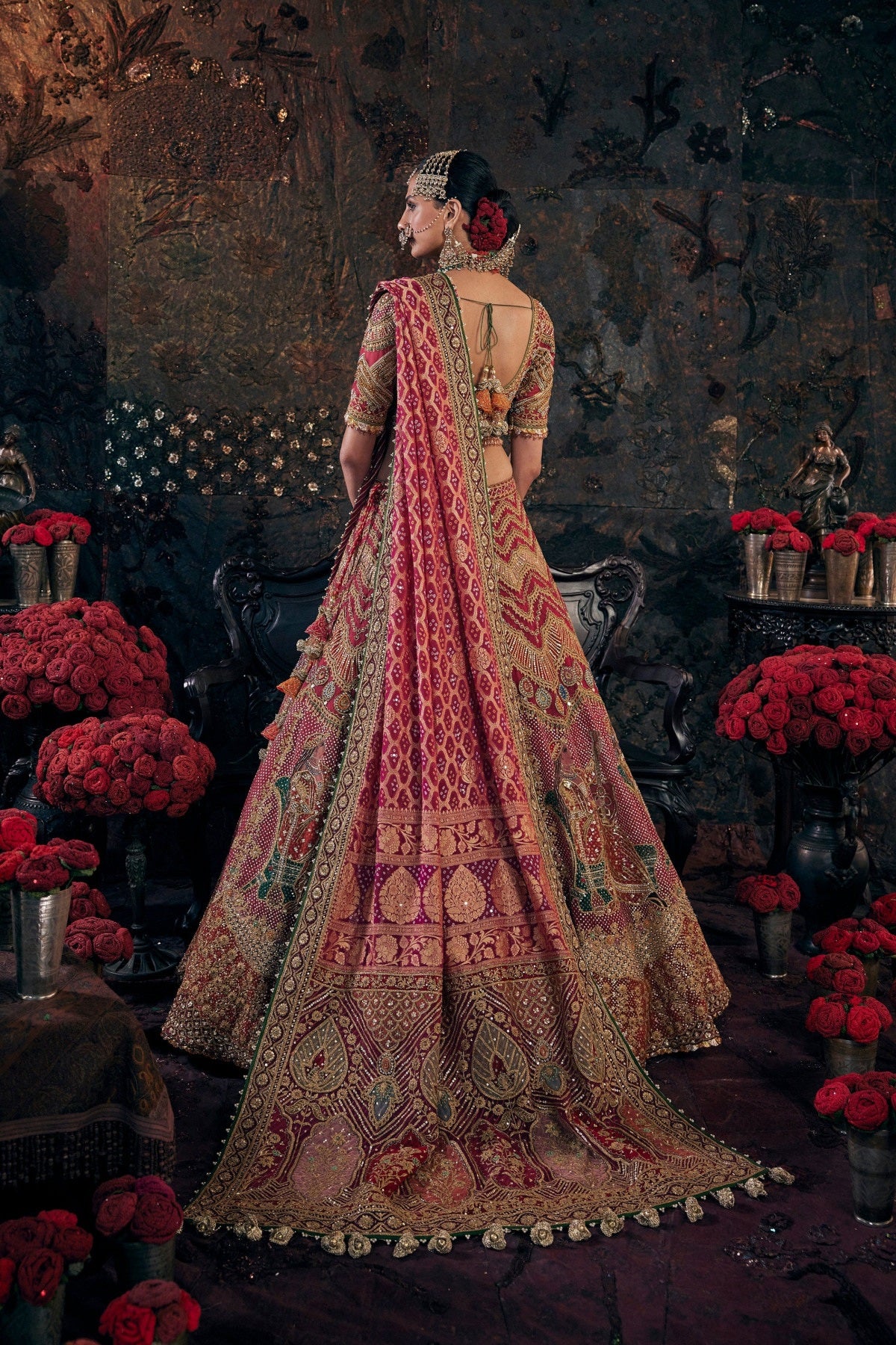 Deep Rose Lehenga