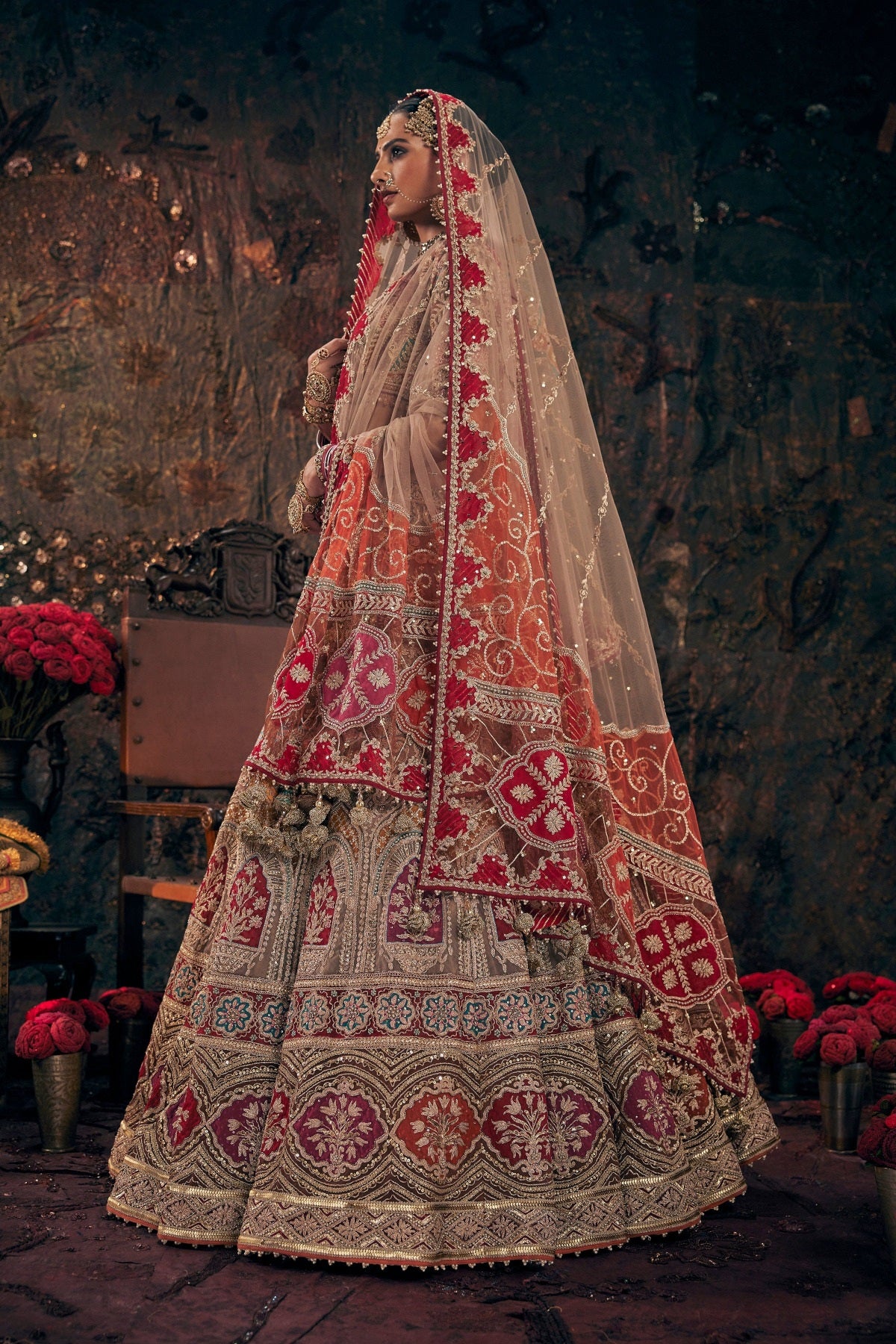 Rose Beige Lehenga