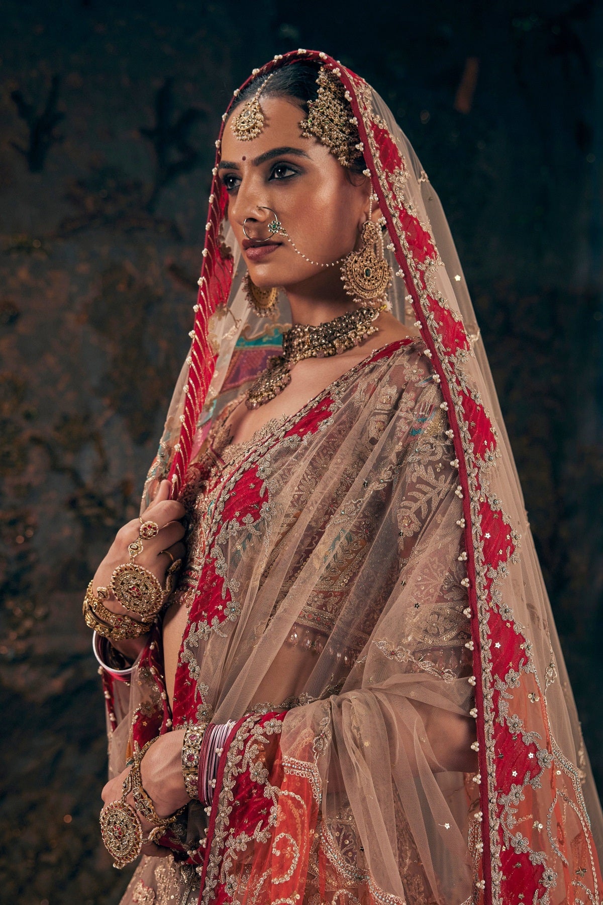 Rose Beige Lehenga
