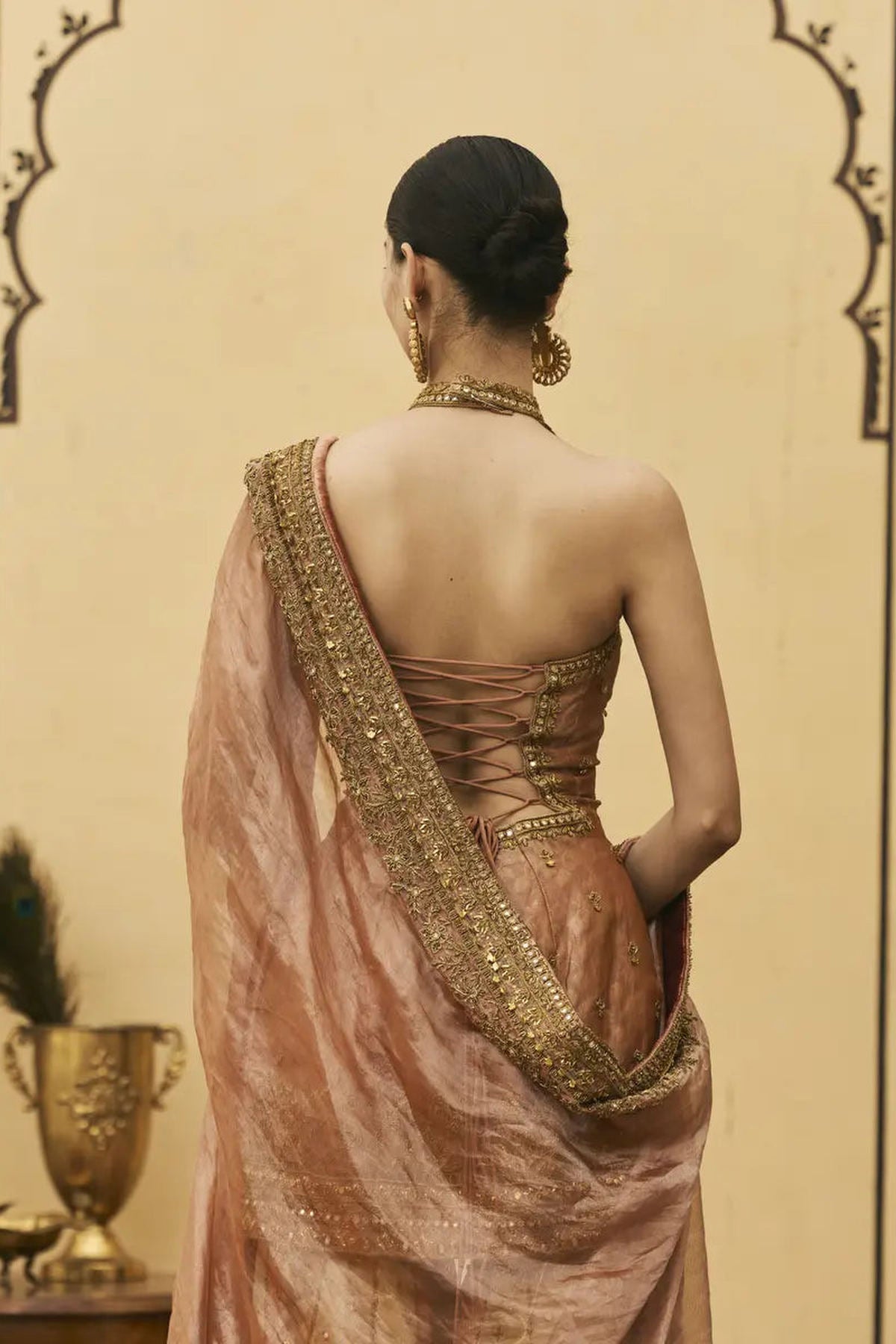 Aadhira Brocade Tissue Garara Set