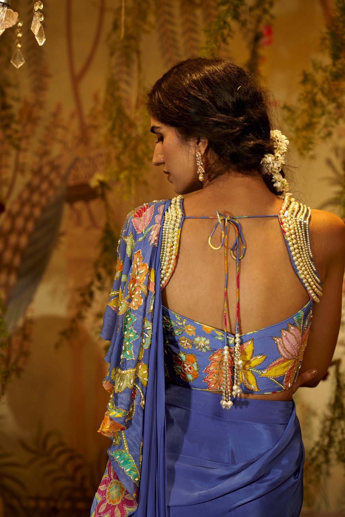 BASANTI FRILL SAREE