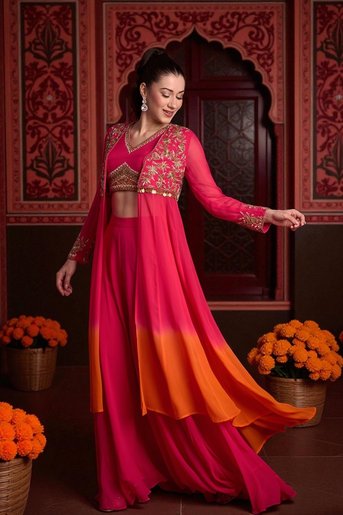 CHANDRIKAA JACKET SET