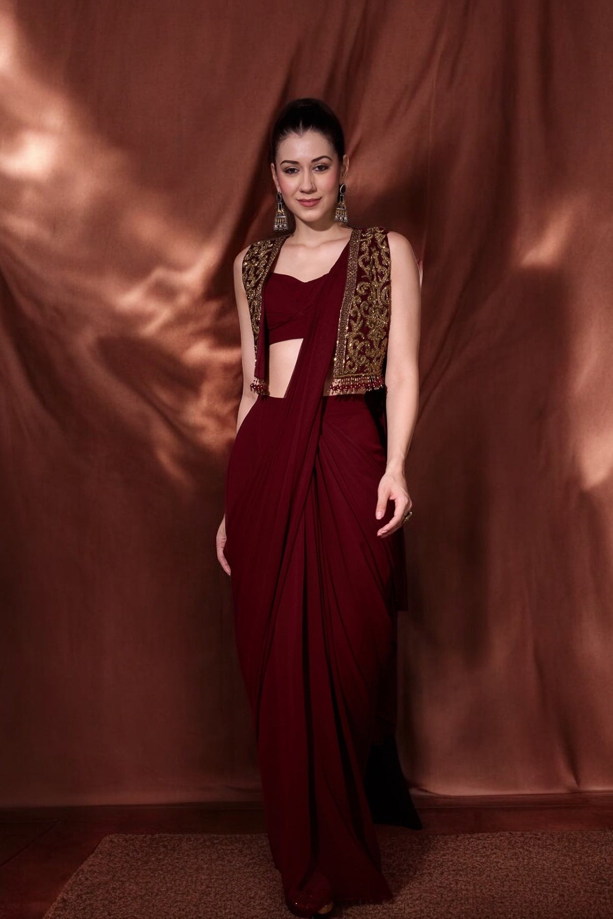 RUDRANI SAREE JACKET SET
