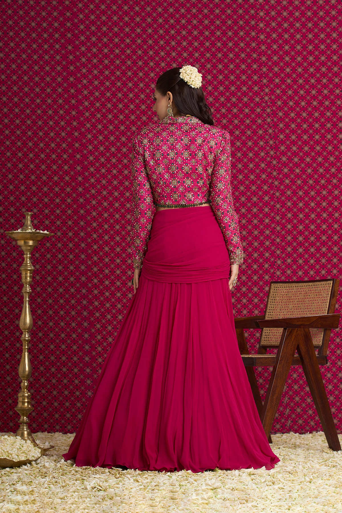 KETAKI DRAPE SKIRT SET