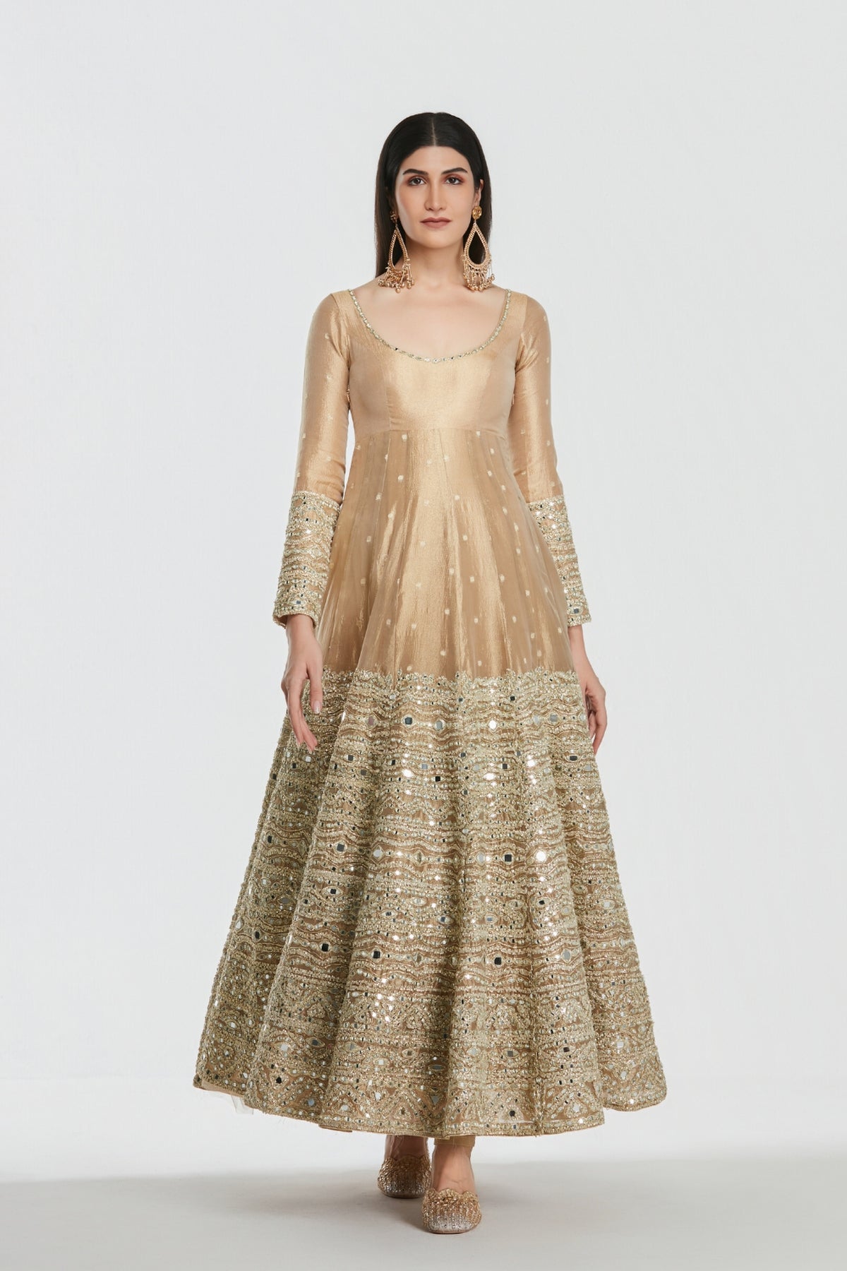 Royal Gold Anarkali