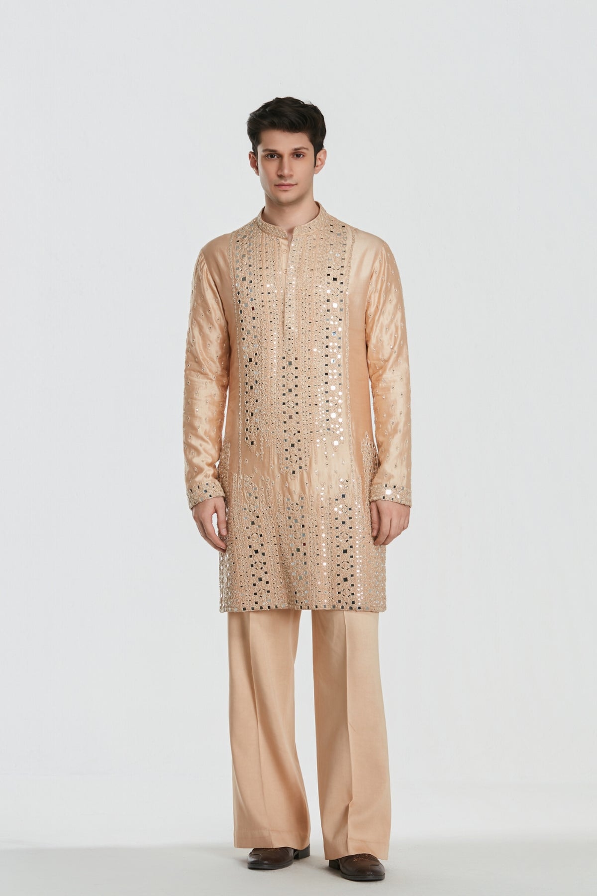 Shrine Champaign Gold Kurta Set