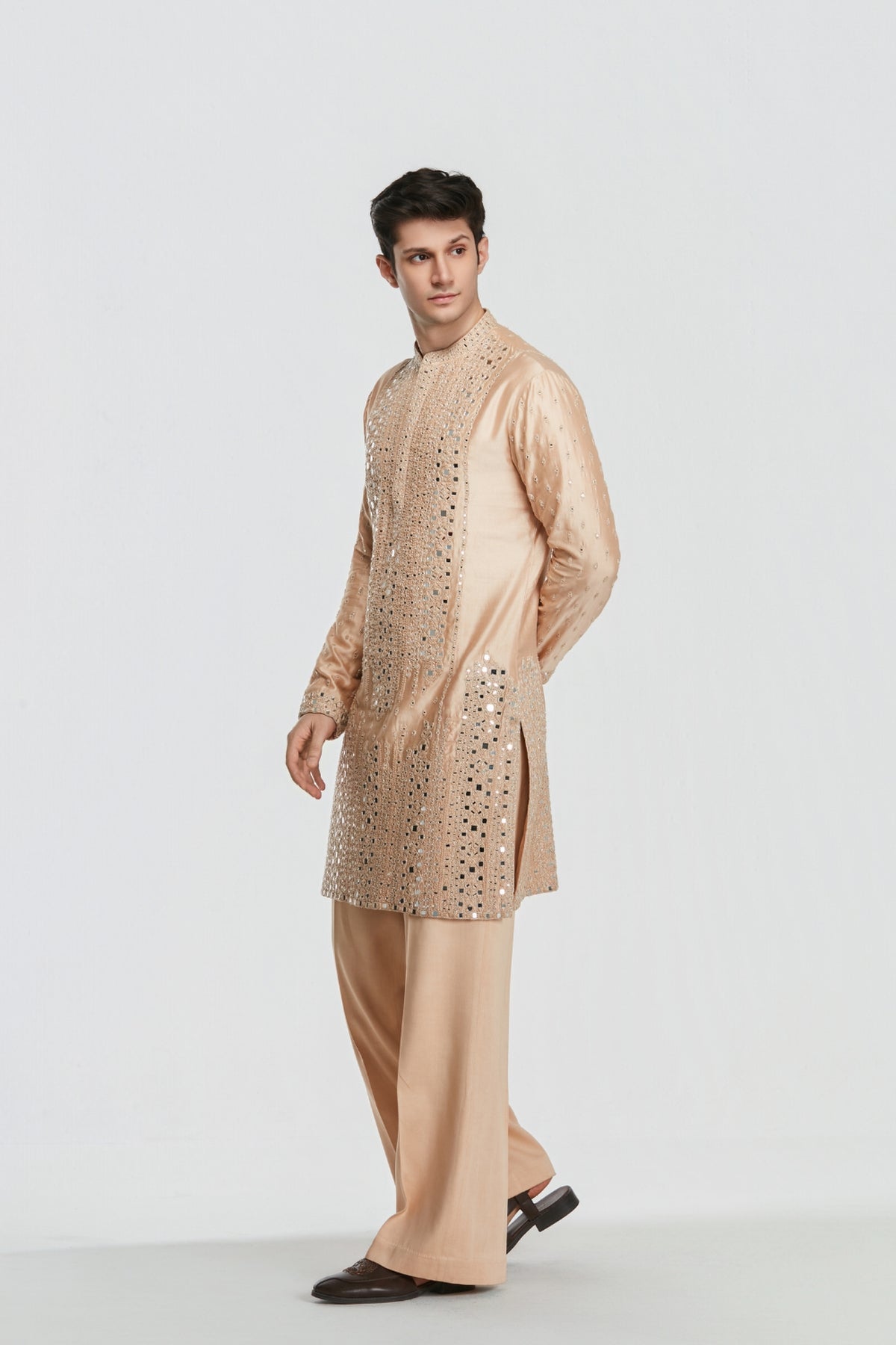 Shrine Champaign Gold Kurta Set