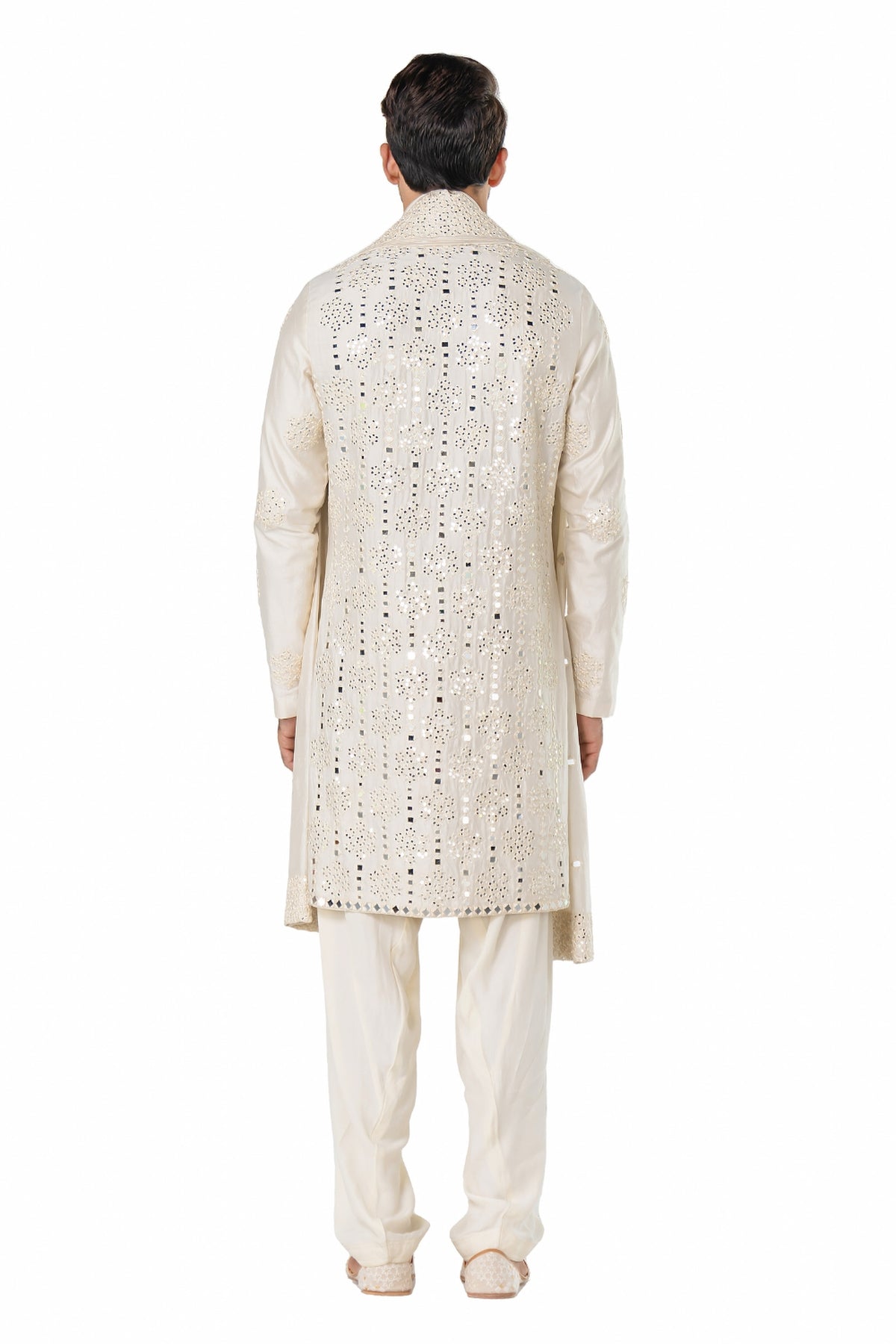 Ivory heavy chanderi kurta