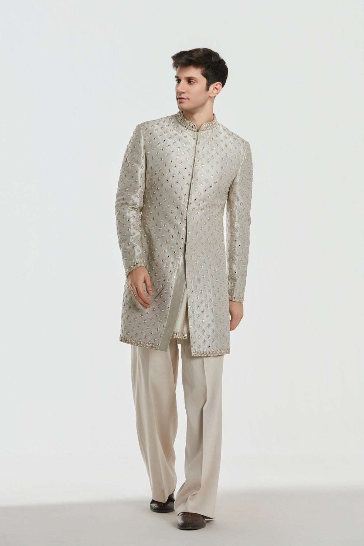 Shrine Opal Sherwani Set