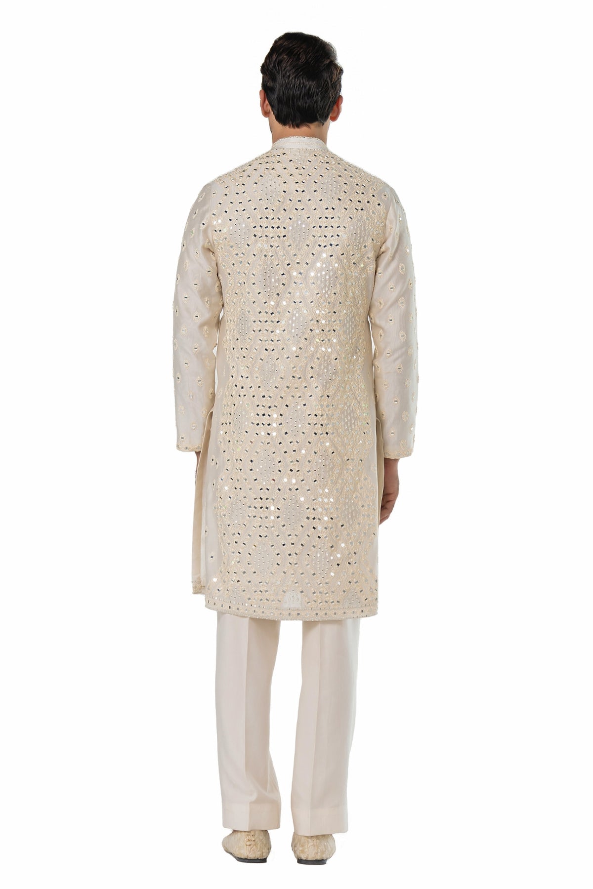 Ivory heavy chanderi kurta