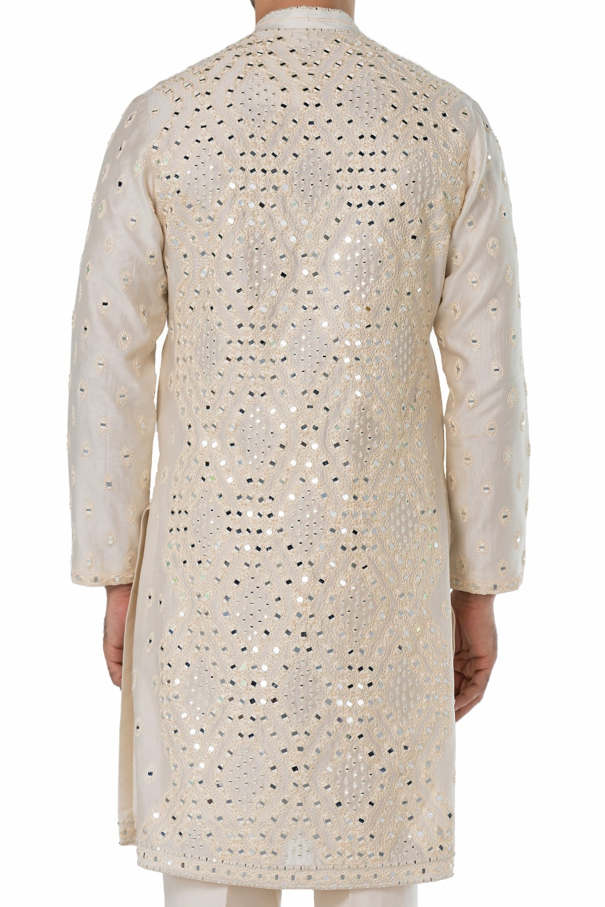 Ivory heavy chanderi kurta