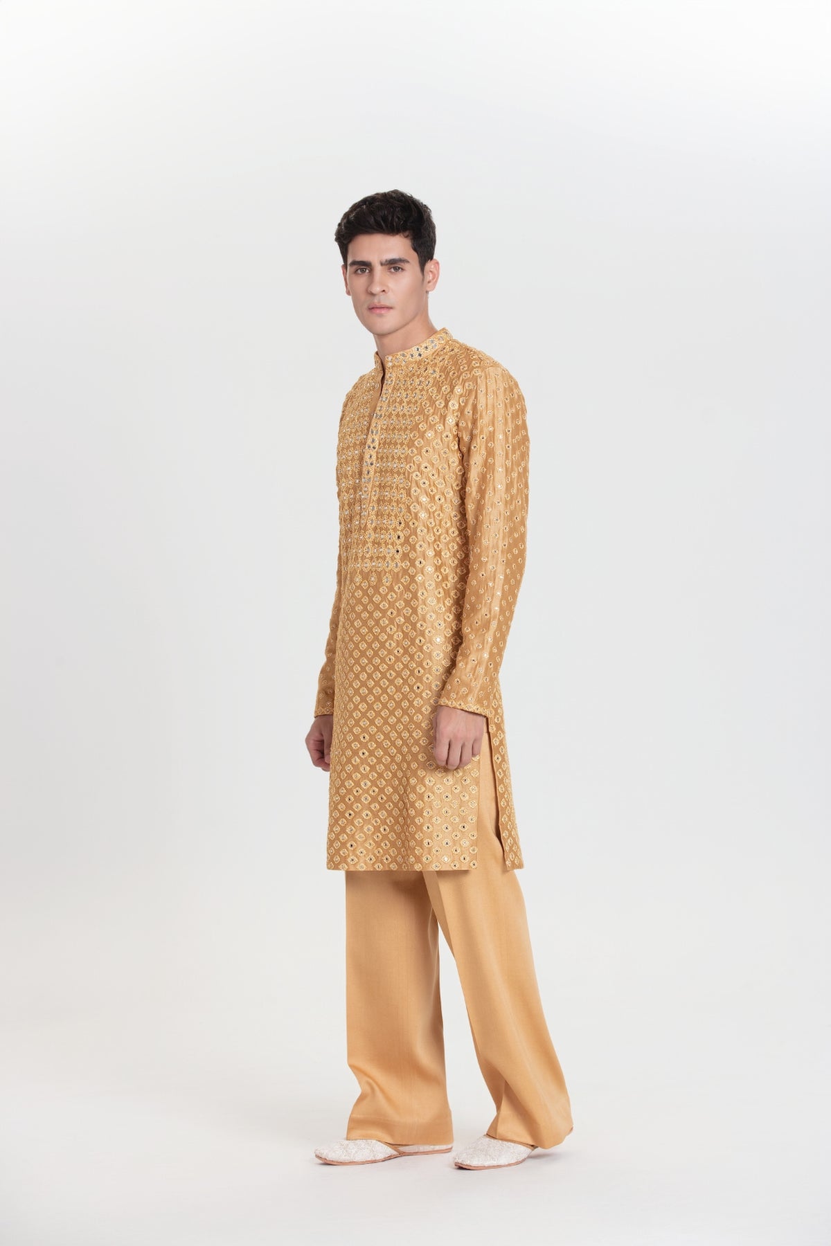 Gold Boota Blaze Kurta Set