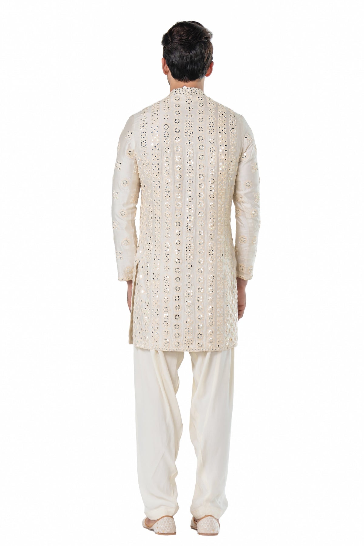 Ivory heavy chanderi kurta