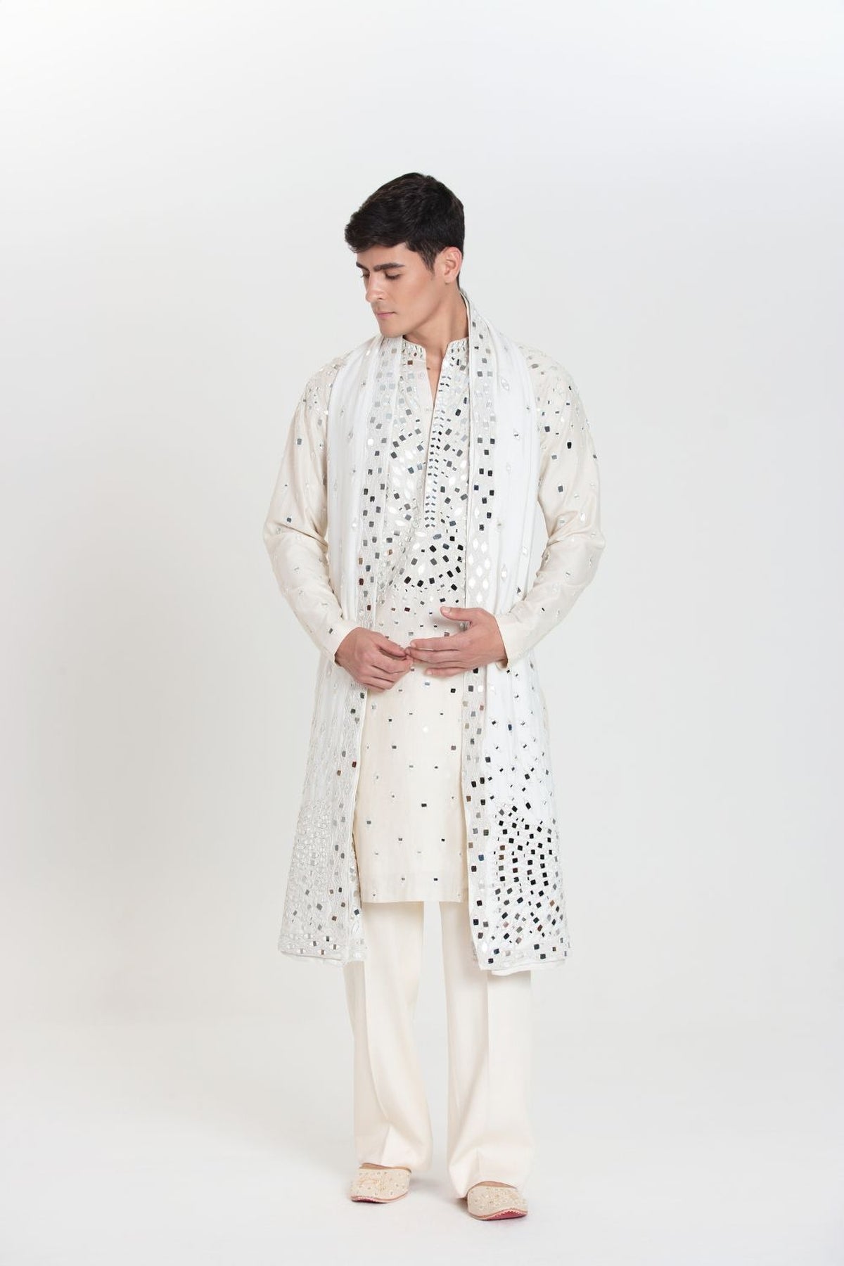 Ivory Bloom  Kurta Set
