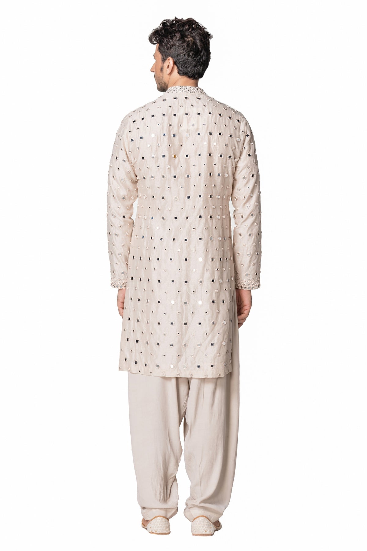 Ivory heavy chanderi kurta