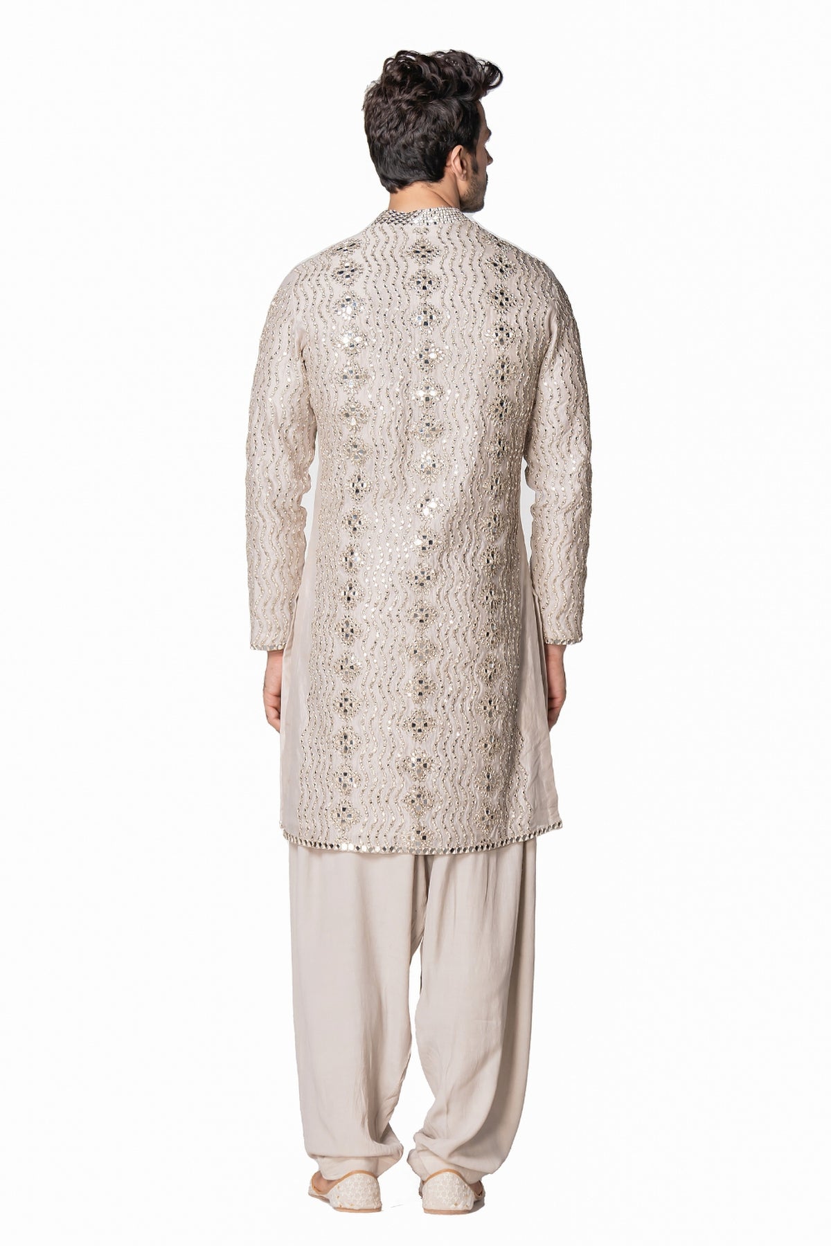 Ivory heavy chanderi kurta