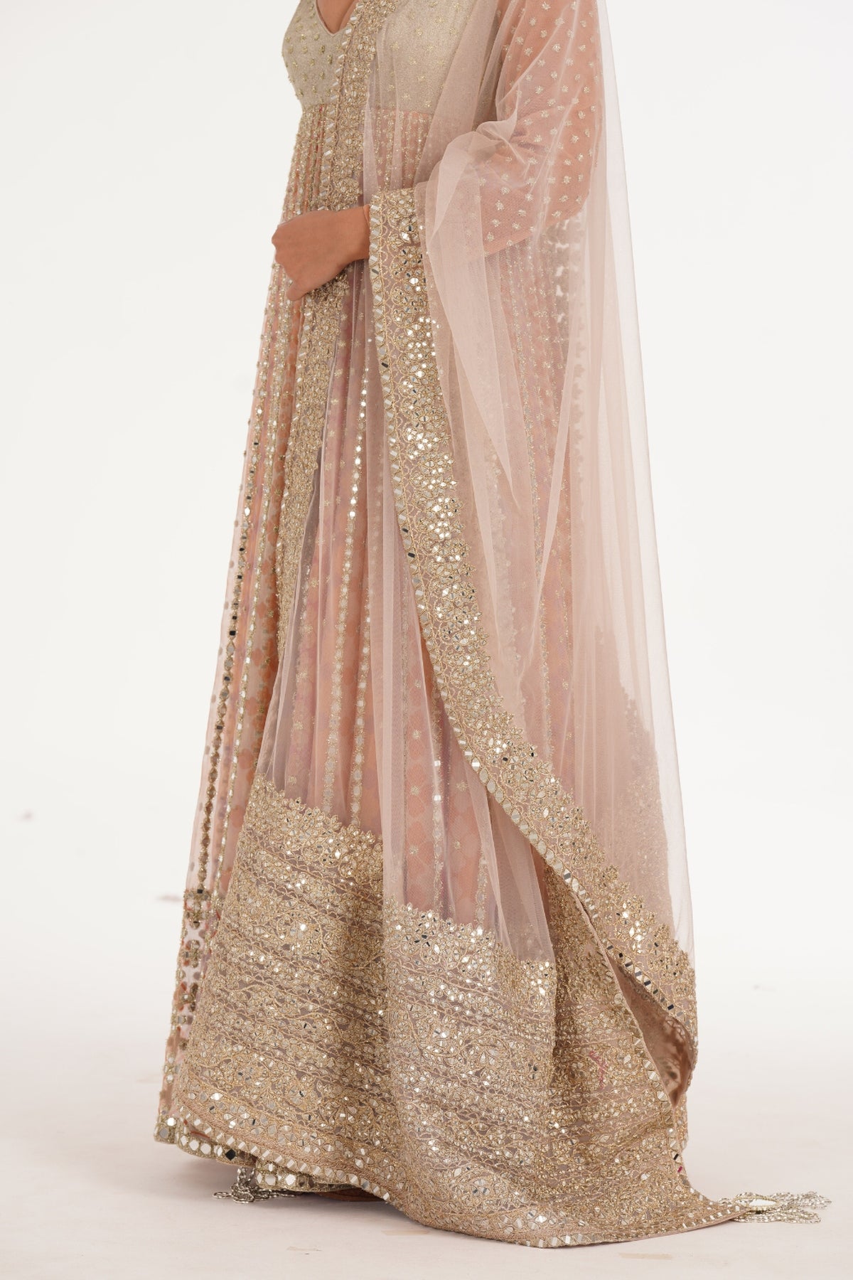 MARSHMALLOW HUES ANARKALI SET