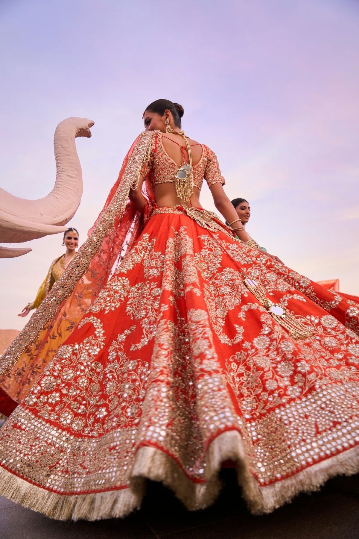 AMBER LEHENGA SET