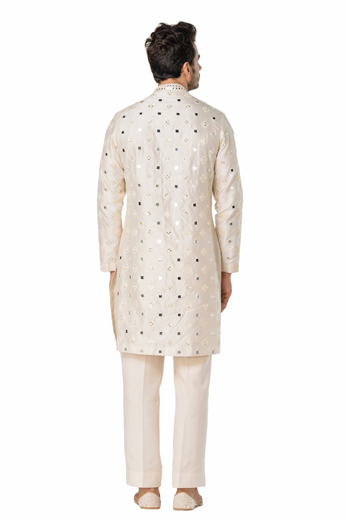Ivory heavy chanderi kurta