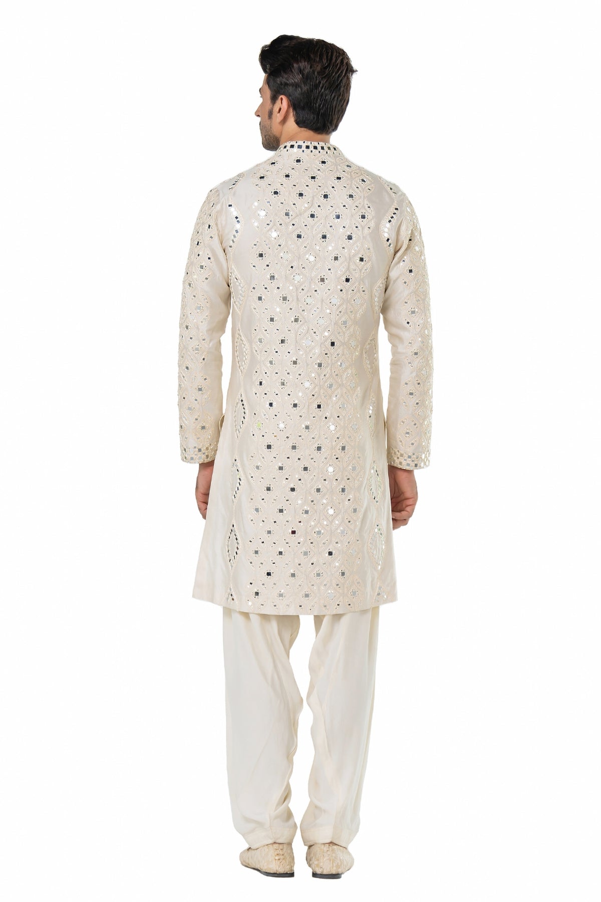 Ivory heavy chanderi kurta