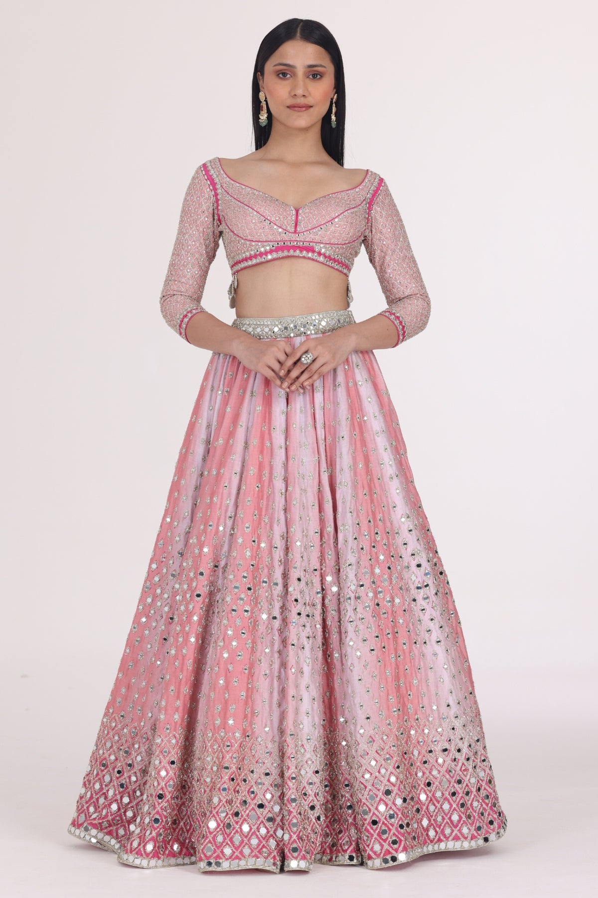 PINK HUES PRINTED LEHENGA