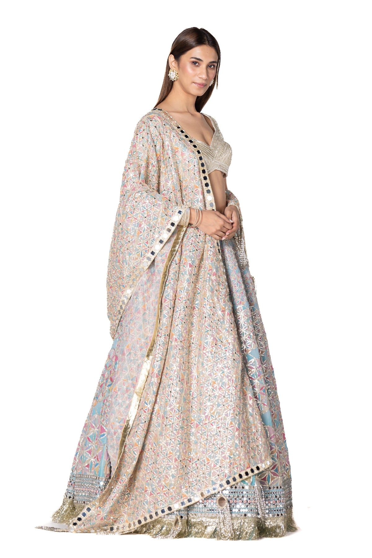 Printed lehenga set