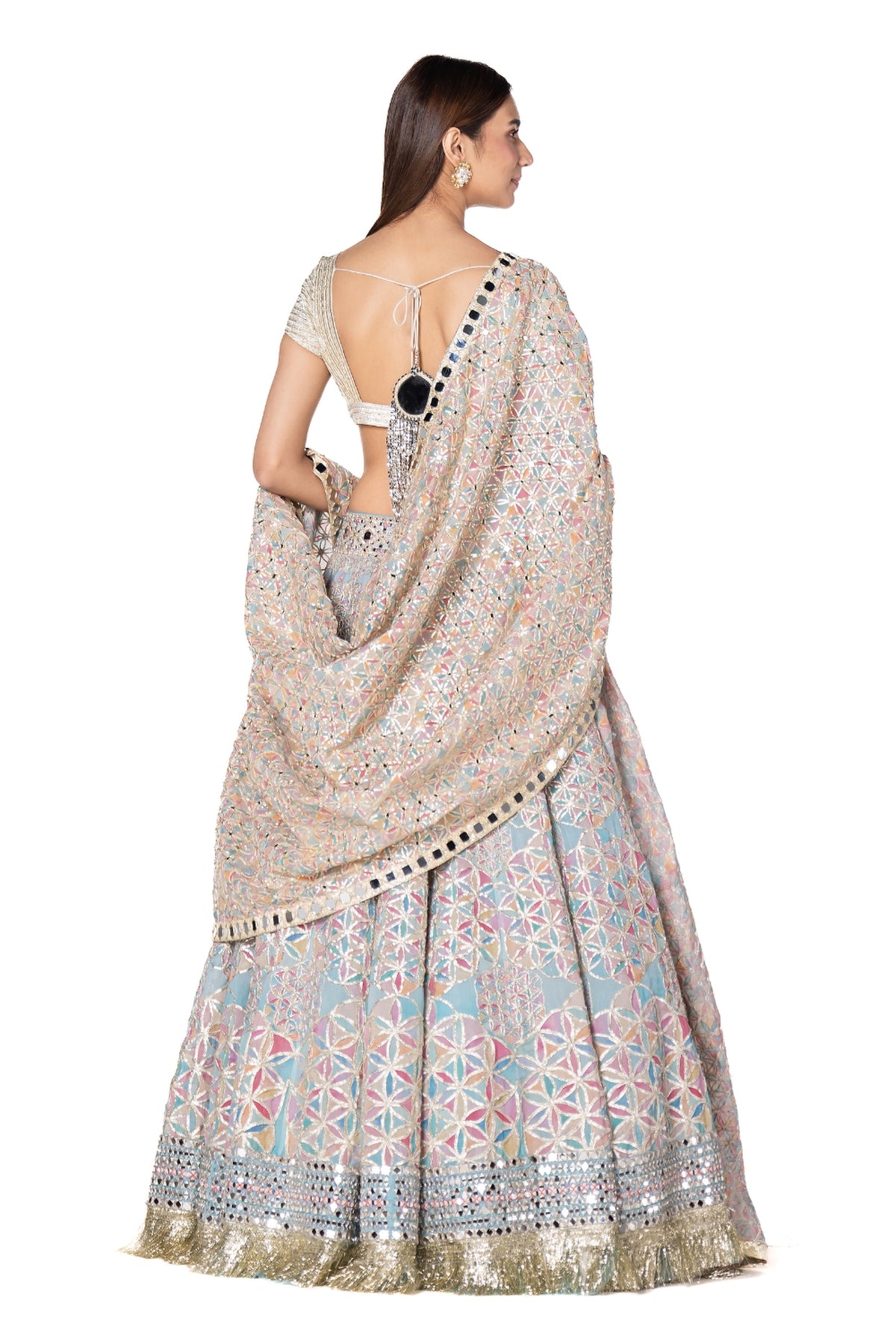 Printed lehenga set